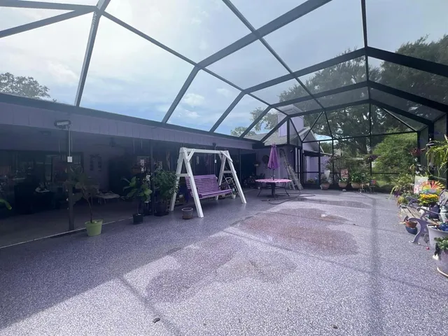 a view of a building with porch