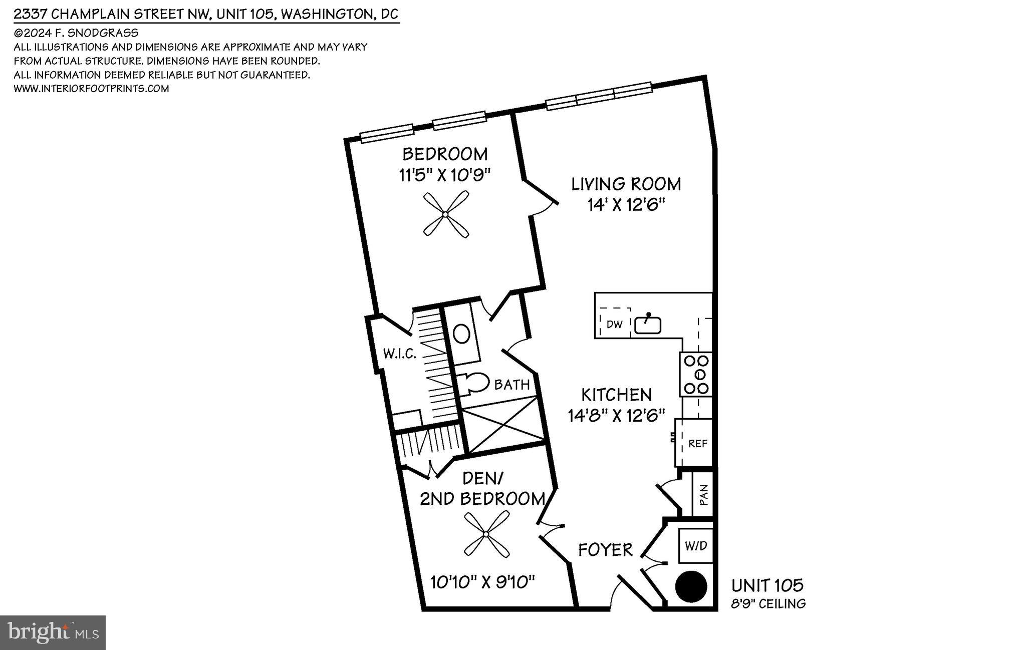 2337 Champlain Street Northwest, Unit 105 Washington, DC 20009 - Photo 26 of 26 Floor Plan