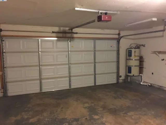 a view of a garage