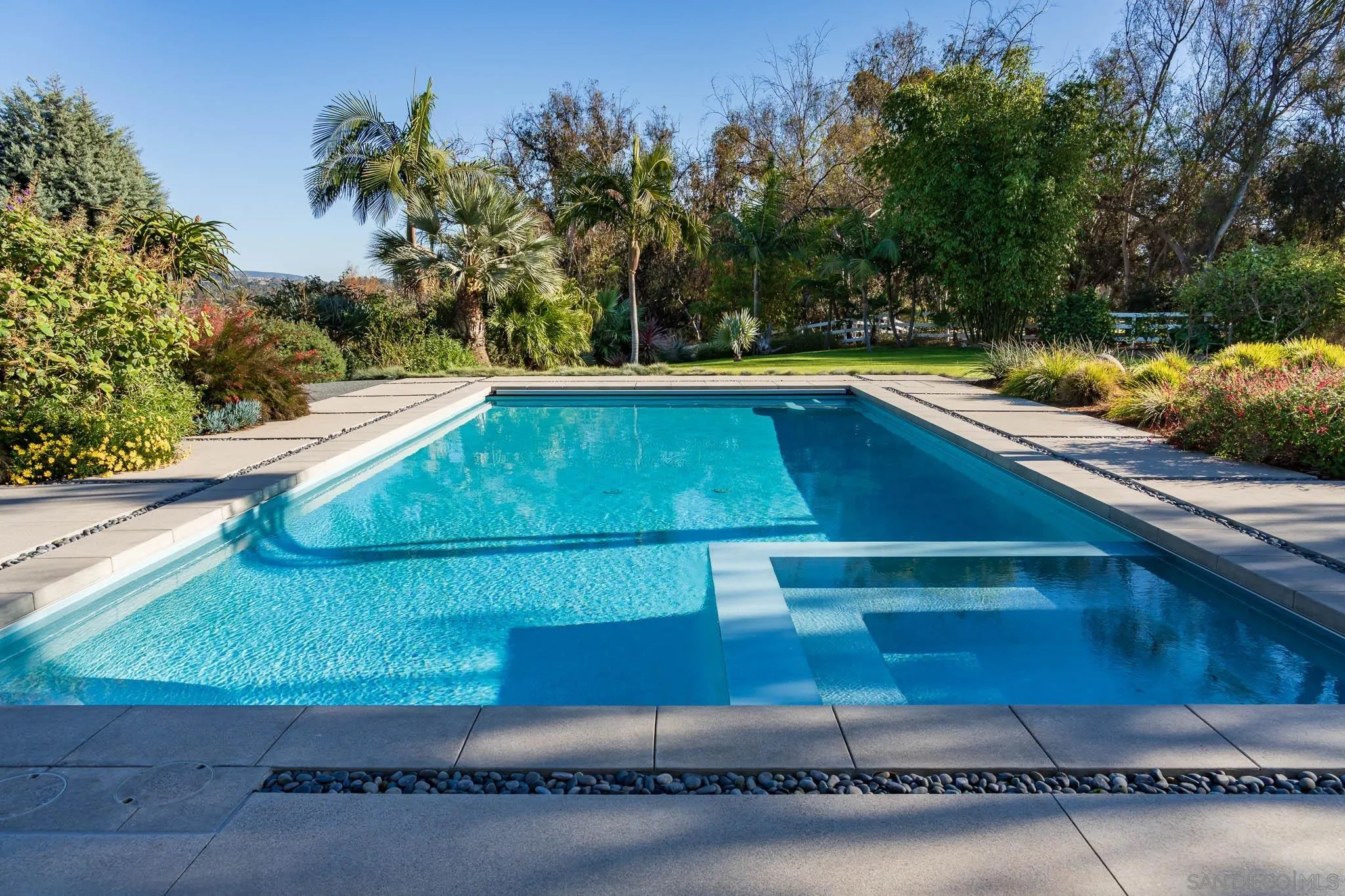 16039 Via Del Alba Rancho Santa Fe, CA 92067 - Photo 19 of 56 a view of swimming pool with a yard