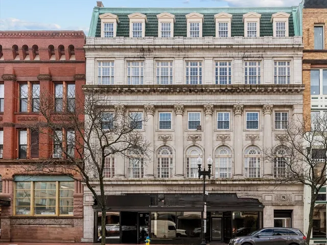 front view of a building with a lot of windows