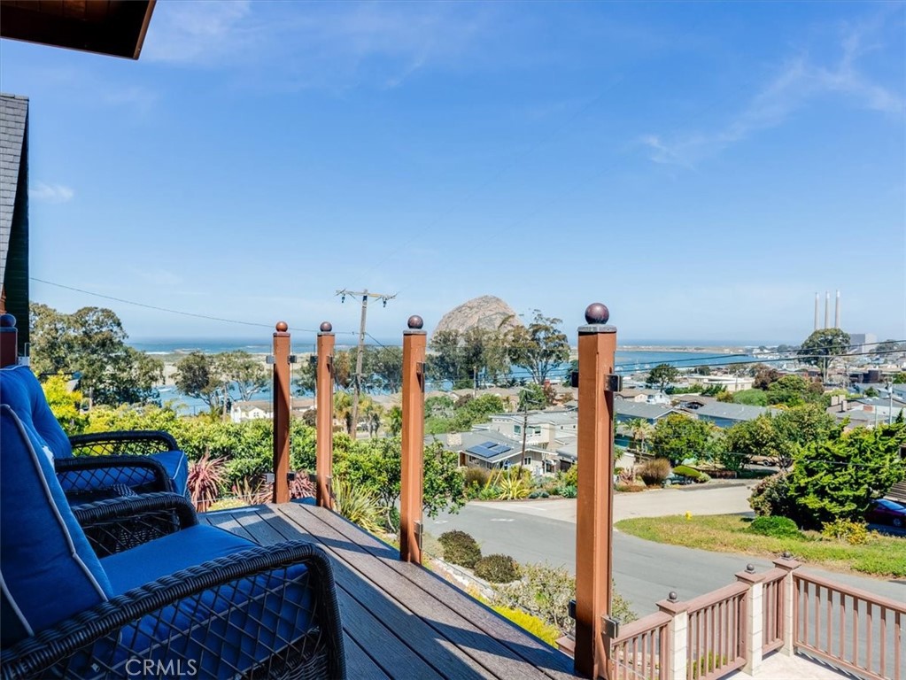 430 Olive Street Morro Bay, CA 93442 - Photo 16 of 68 a view of a balcony with lake view and a floor to ceiling window