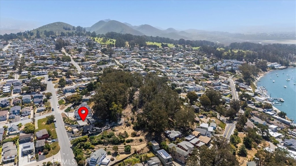 430 Olive Street Morro Bay, CA 93442 - Photo 65 of 68 an aerial view of city and mountain view in back yard