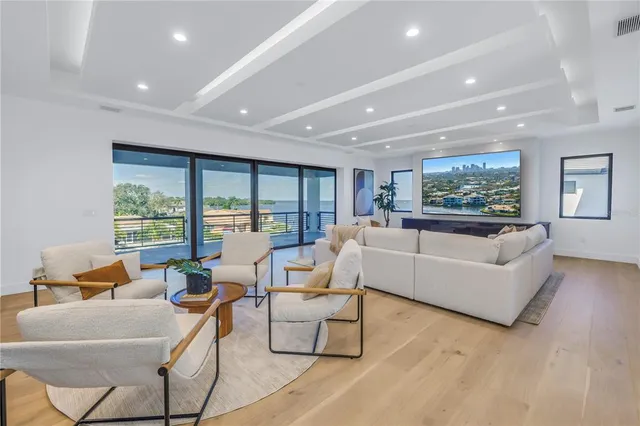 an aerial view of a city with houses