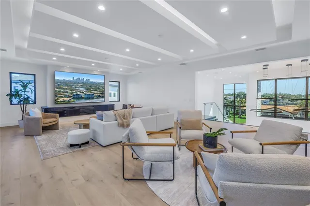 a view of a lake with a mountain view