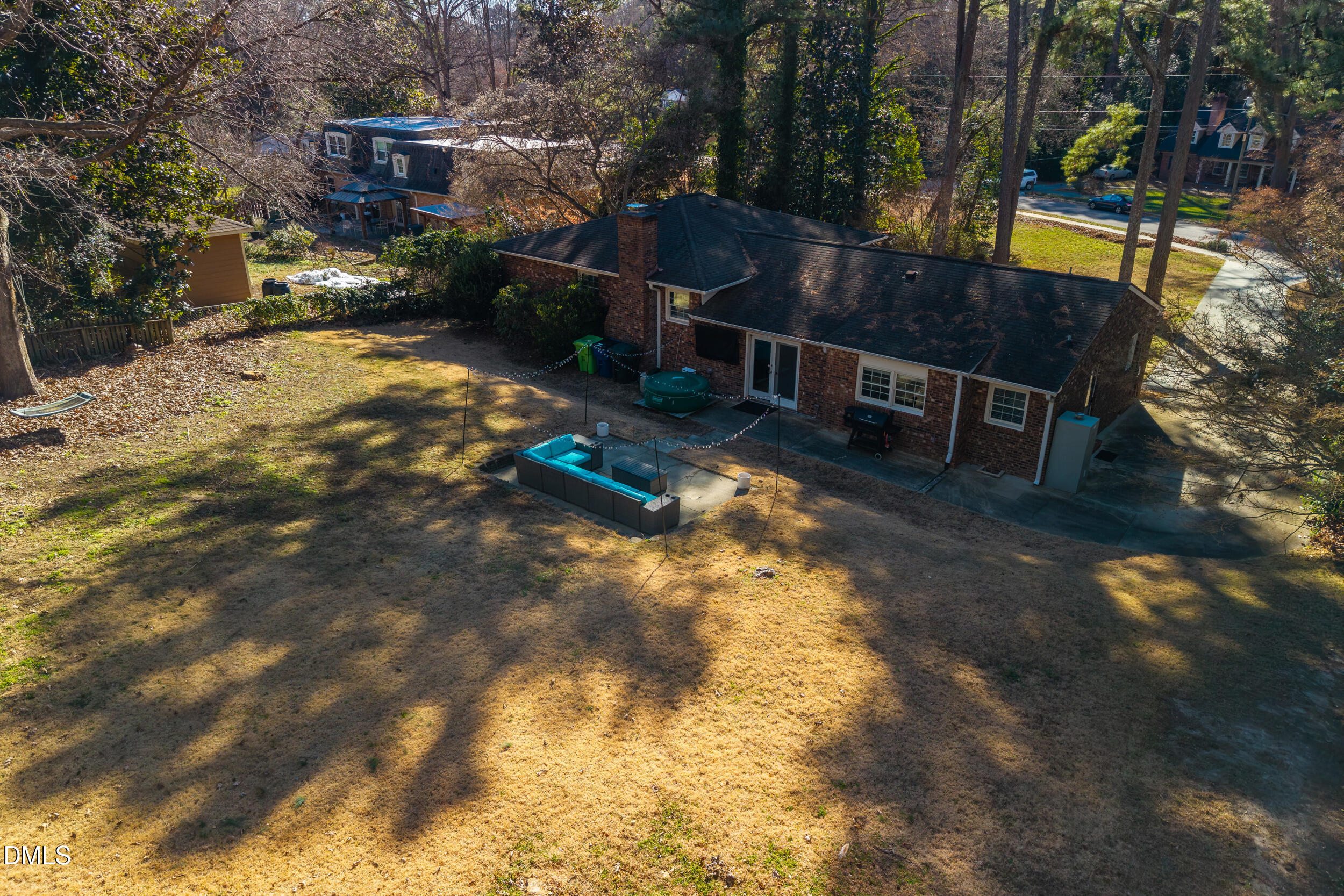3726 Swift Drive Raleigh, NC 27606 - Photo 37 of 40 a view of swimming pool with a yard