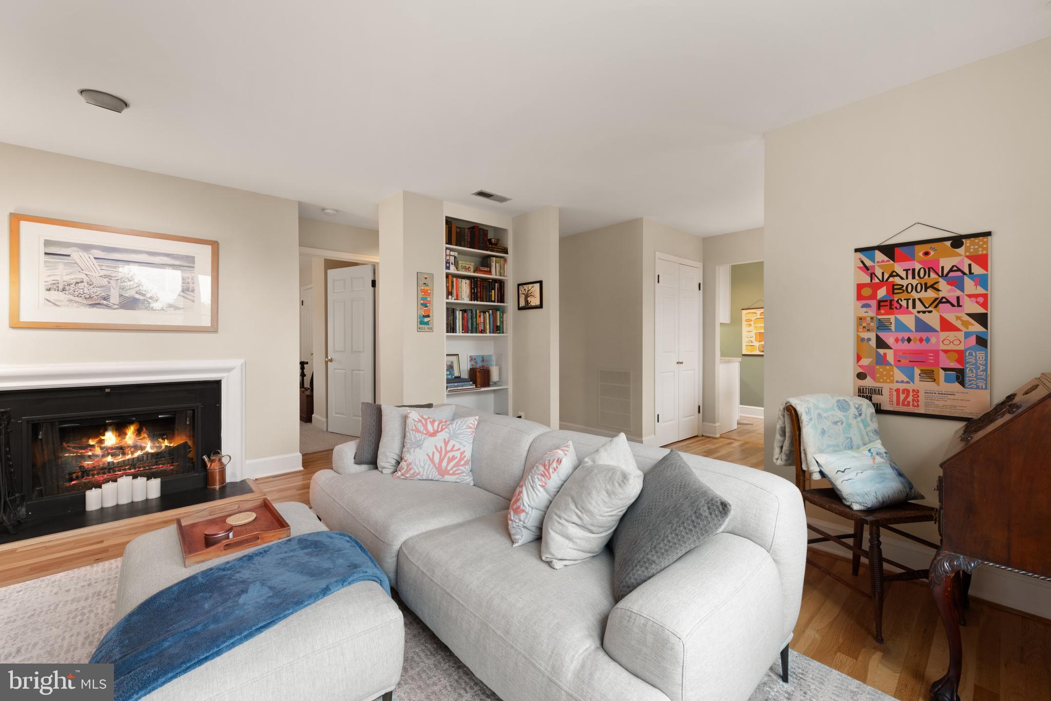 317 10th Street Northeast, Unit 13 Washington, DC 20002 - Photo 1 of 29 a living room with furniture and a fireplace