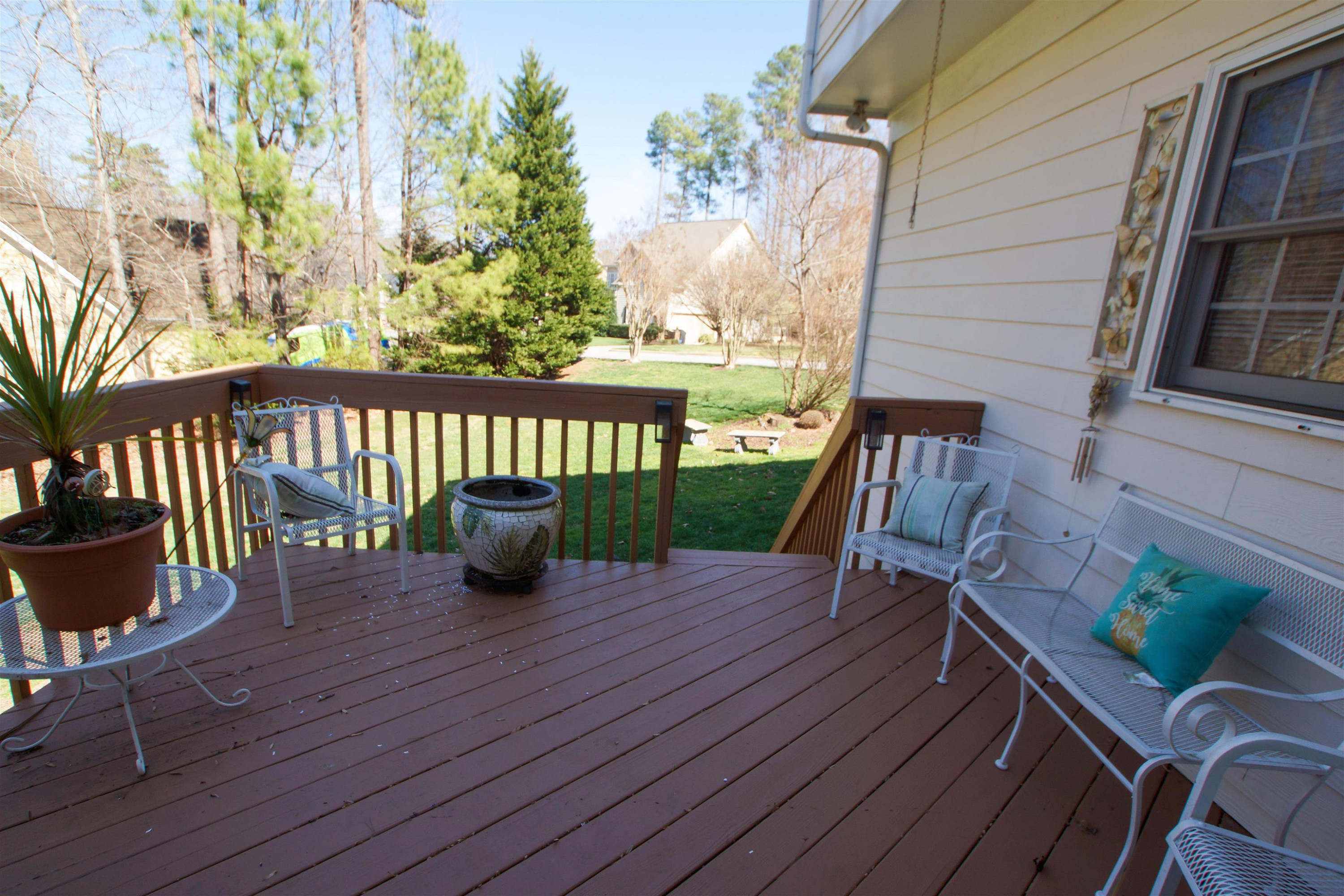 1629 High Holly Lane Raleigh, NC 27614 - Photo 24 of 27 Back deck with a great view