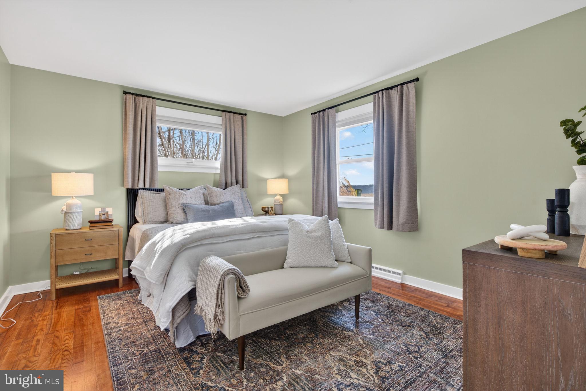 2103 South View Road Lancaster, PA 17602 - Photo 14 of 35 a bedroom with a bed wooden floor and window