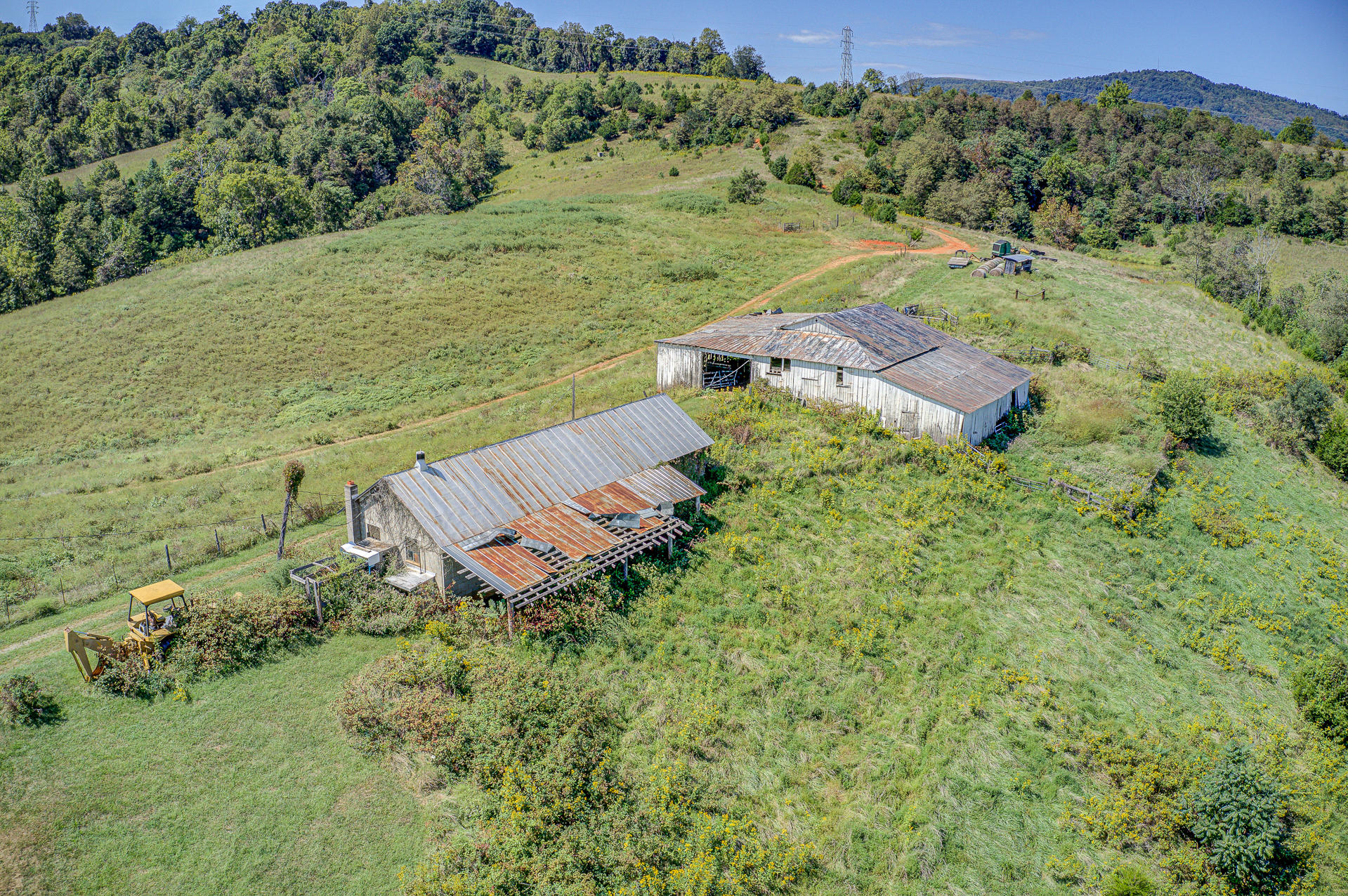 1375 Simmons Mill Road Thaxton, VA 24174 - Photo 3 of 30 an aerial view of a house with a yard