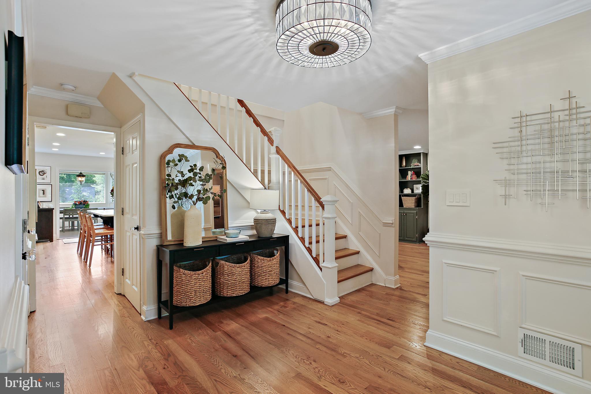 1816 Ruxton Road Baltimore, MD 21204 - Photo 4 of 92 New hardwood floors with new banister