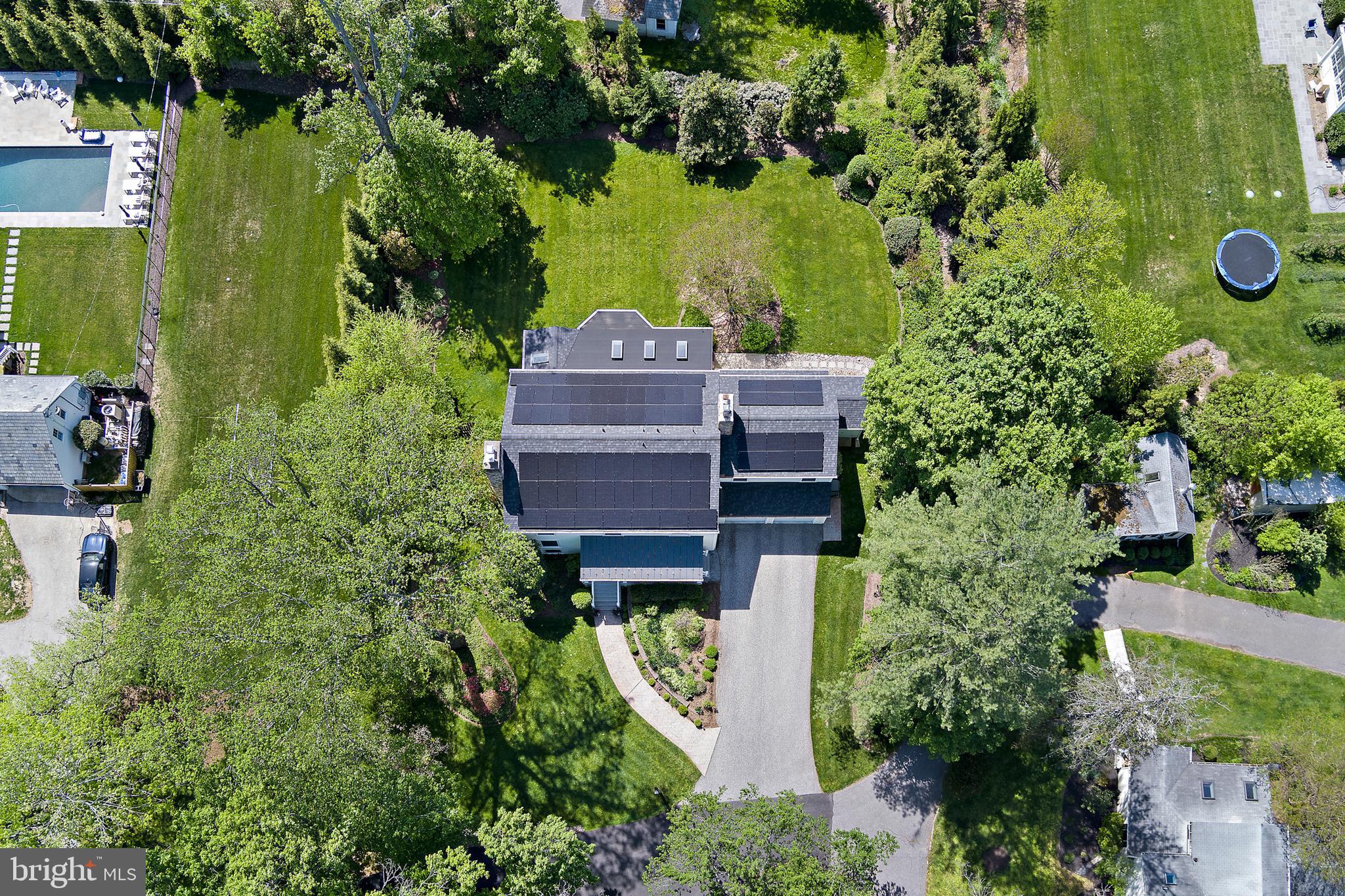 1816 Ruxton Road Baltimore, MD 21204 - Photo 87 of 92 an aerial view of a house with garden space and street view