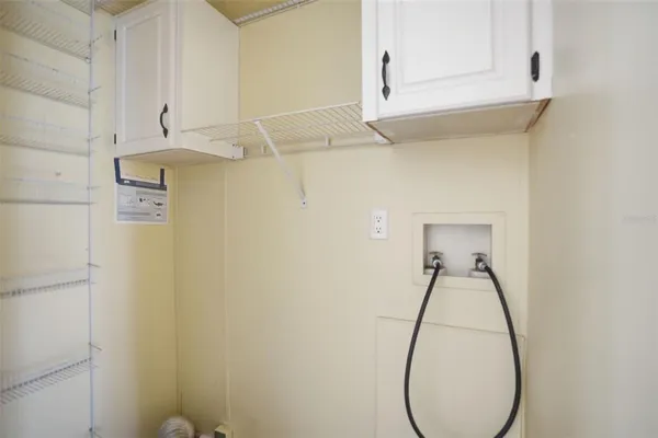 a close view of utility room