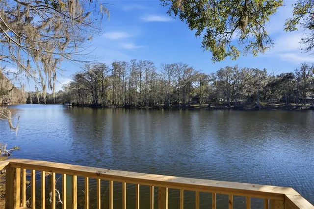 a view of balcony with furniture