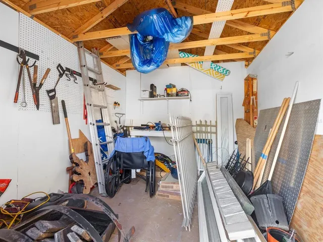 a view of a backyard of the house