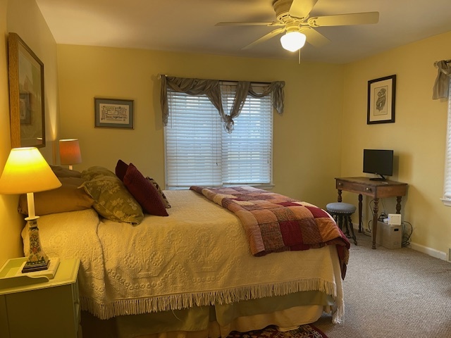 1505 West Acres Road Joliet, IL 60435 - Photo 21 of 42 a bedroom with a bed and a chandelier