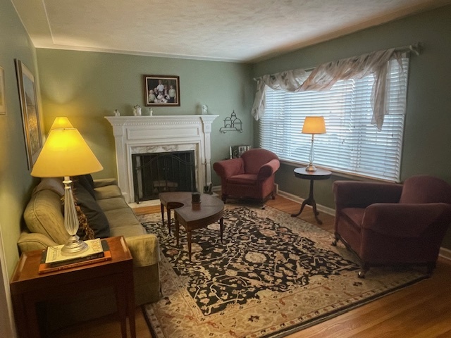 1505 West Acres Road Joliet, IL 60435 - Photo 6 of 42 a living room with furniture and a fireplace