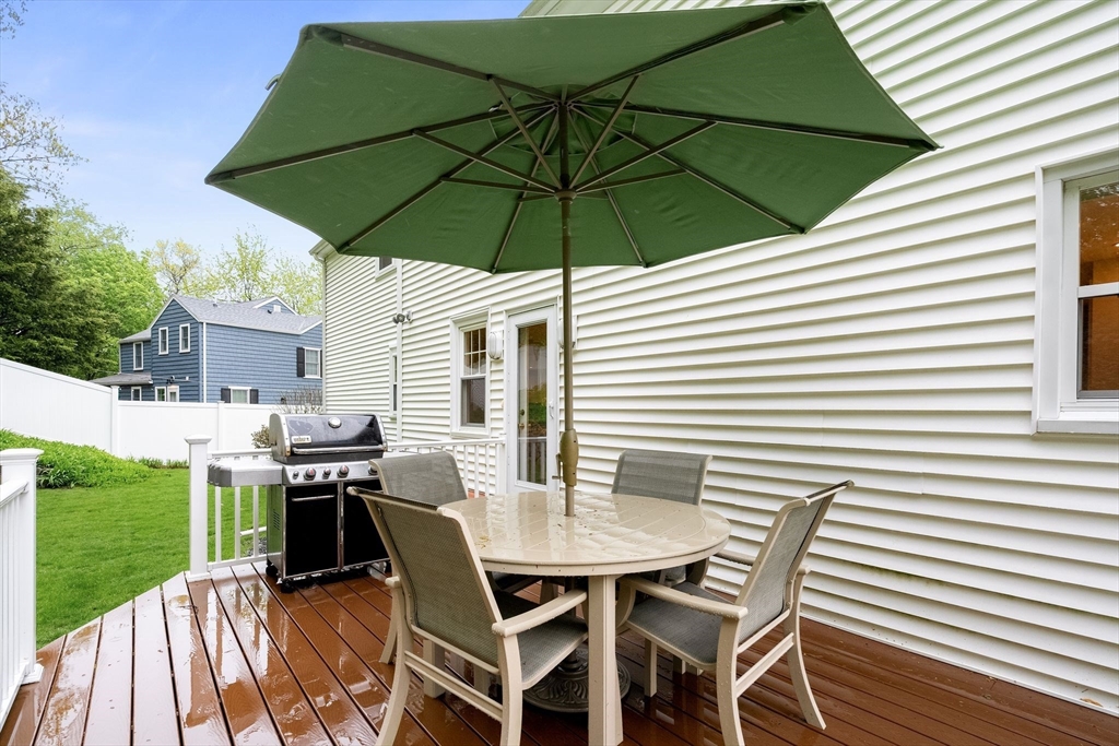 5 Brewster Road Arlington, MA 02478 - Photo 35 of 39 a view of an outdoor sitting area with furniture and backyard