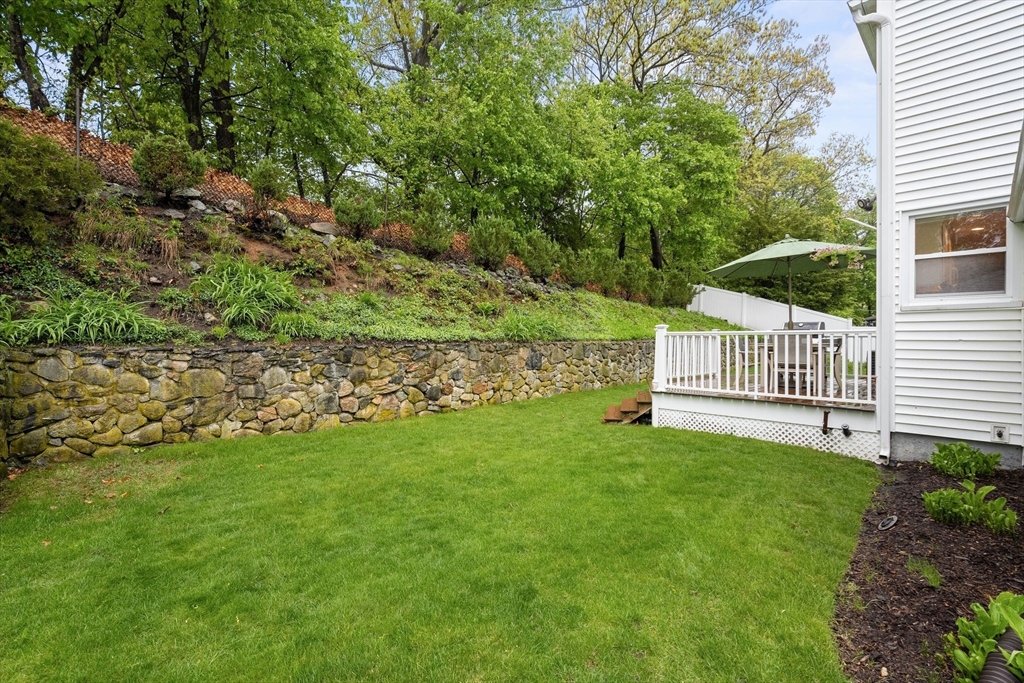 5 Brewster Road Arlington, MA 02478 - Photo 37 of 39 a view of a garden with a bench