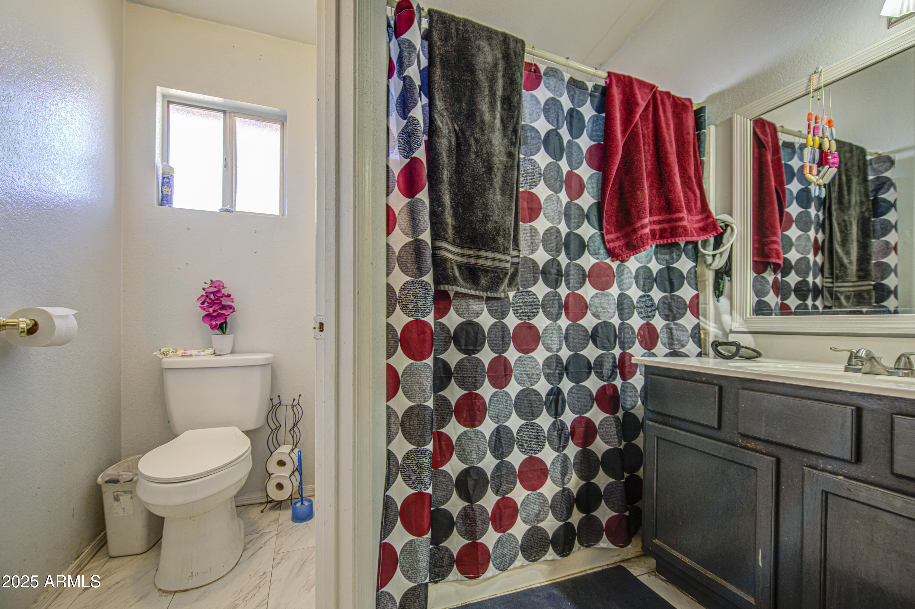 8530 West Berkeley Road Phoenix, AZ 85037 - Photo 29 of 48 a bathroom with a sink toilet and shower