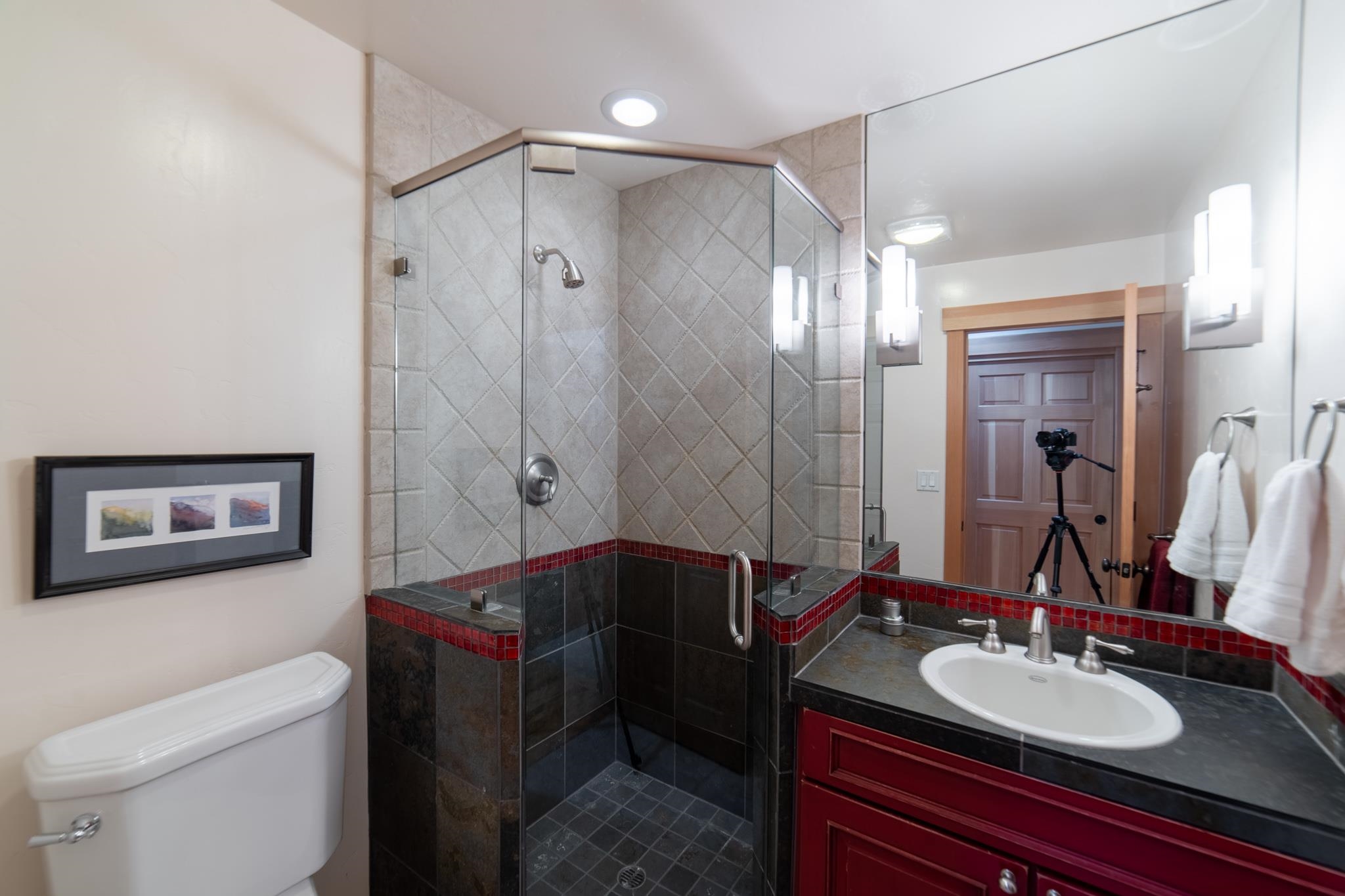 406 Lodgepole Truckee, CA 96161 - Photo 14 of 21 a bathroom with a sink double vanity and a mirror