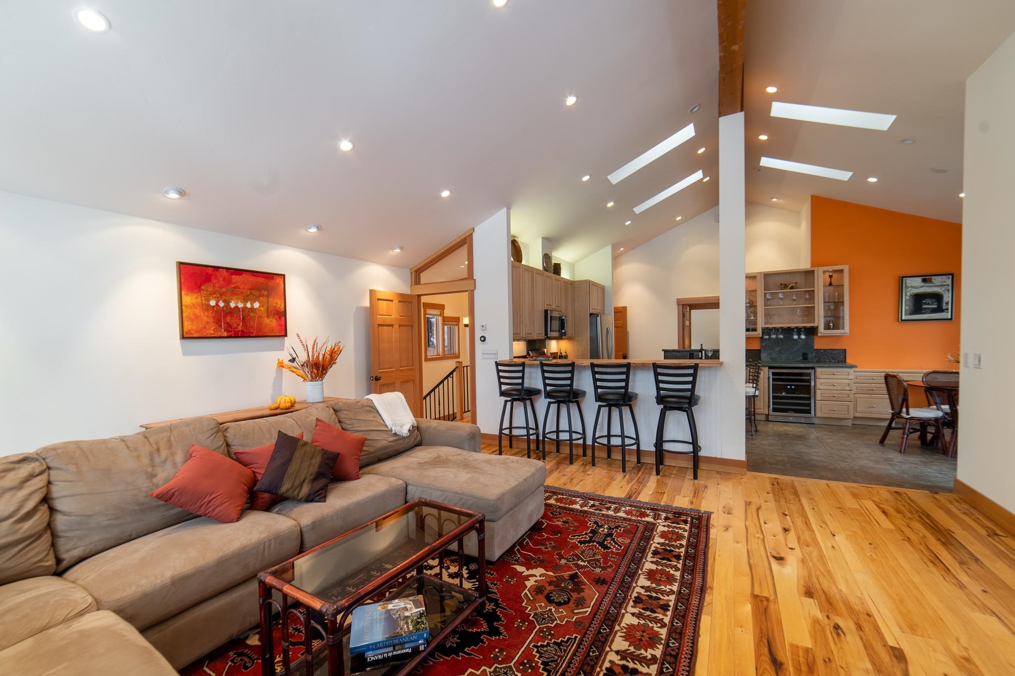 406 Lodgepole Truckee, CA 96161 - Photo 5 of 21 a living room with furniture a wooden floor and next to a window