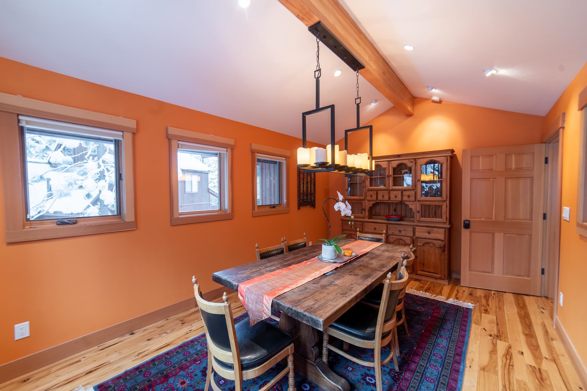 406 Lodgepole Truckee, CA 96161 - Photo 9 of 21 a view of a dining room with furniture and wooden floor