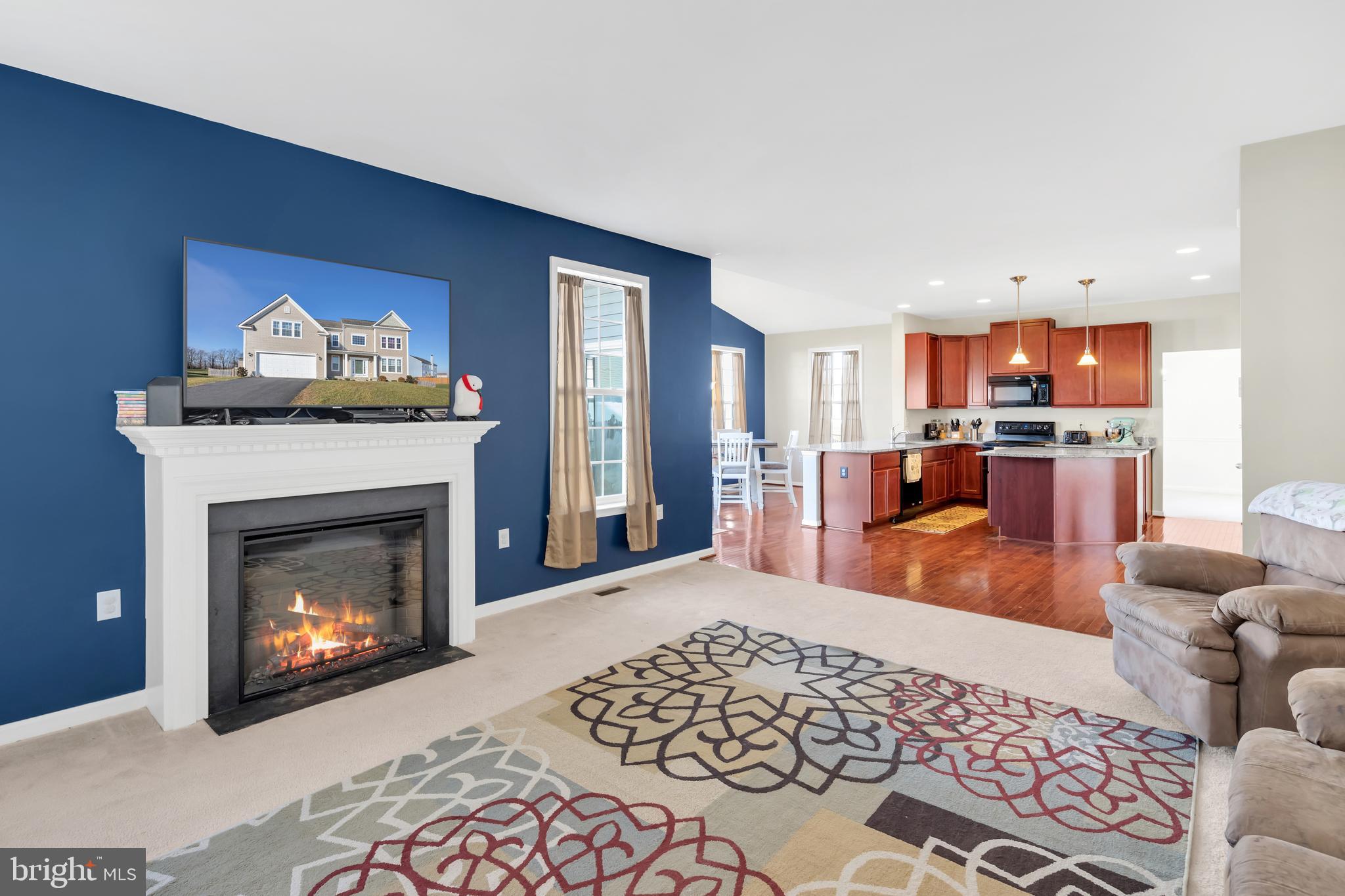 215 Byron Road Gerrardstown, WV 25420 - Photo 9 of 27 Large Family Room with Fireplace!