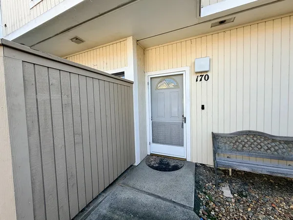 a view of front door