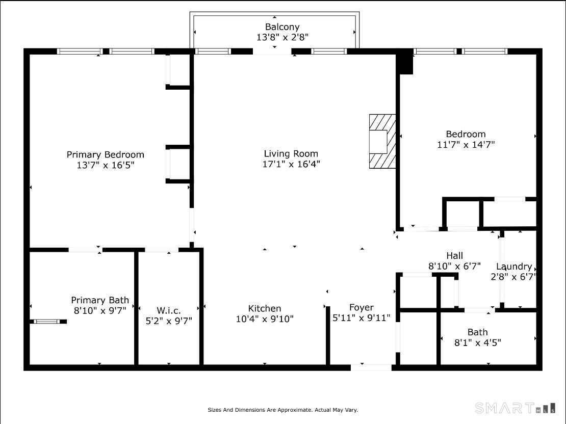 85 Memorial Road, Unit 205 West Hartford, CT 06107 - Photo 34 of 40 a picture of a floor plan