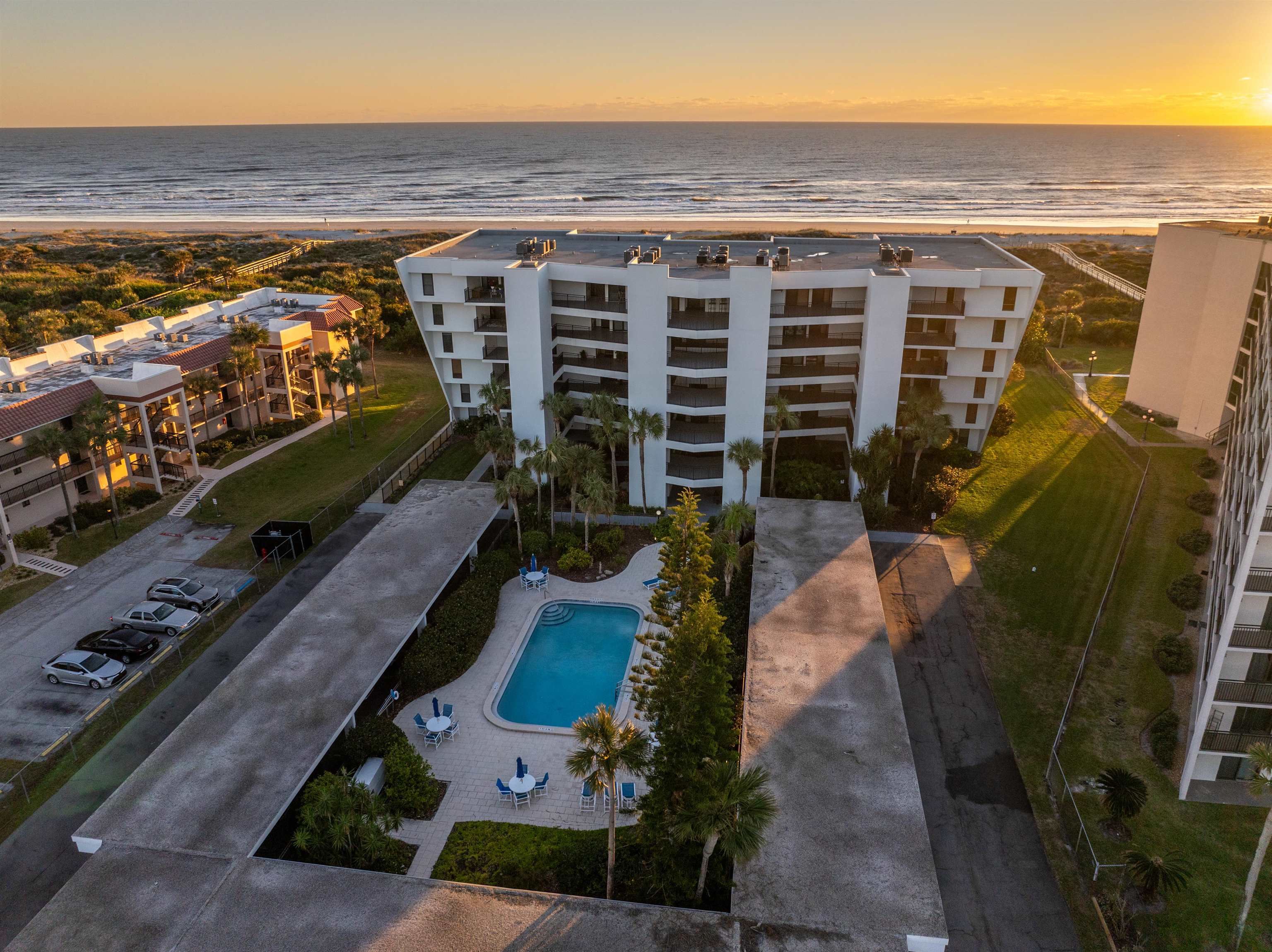 20 Dondanville Road, Unit A302 St. Augustine, FL 32080 - Photo 41 of 43 a view of a balcony with wooden floor and city view