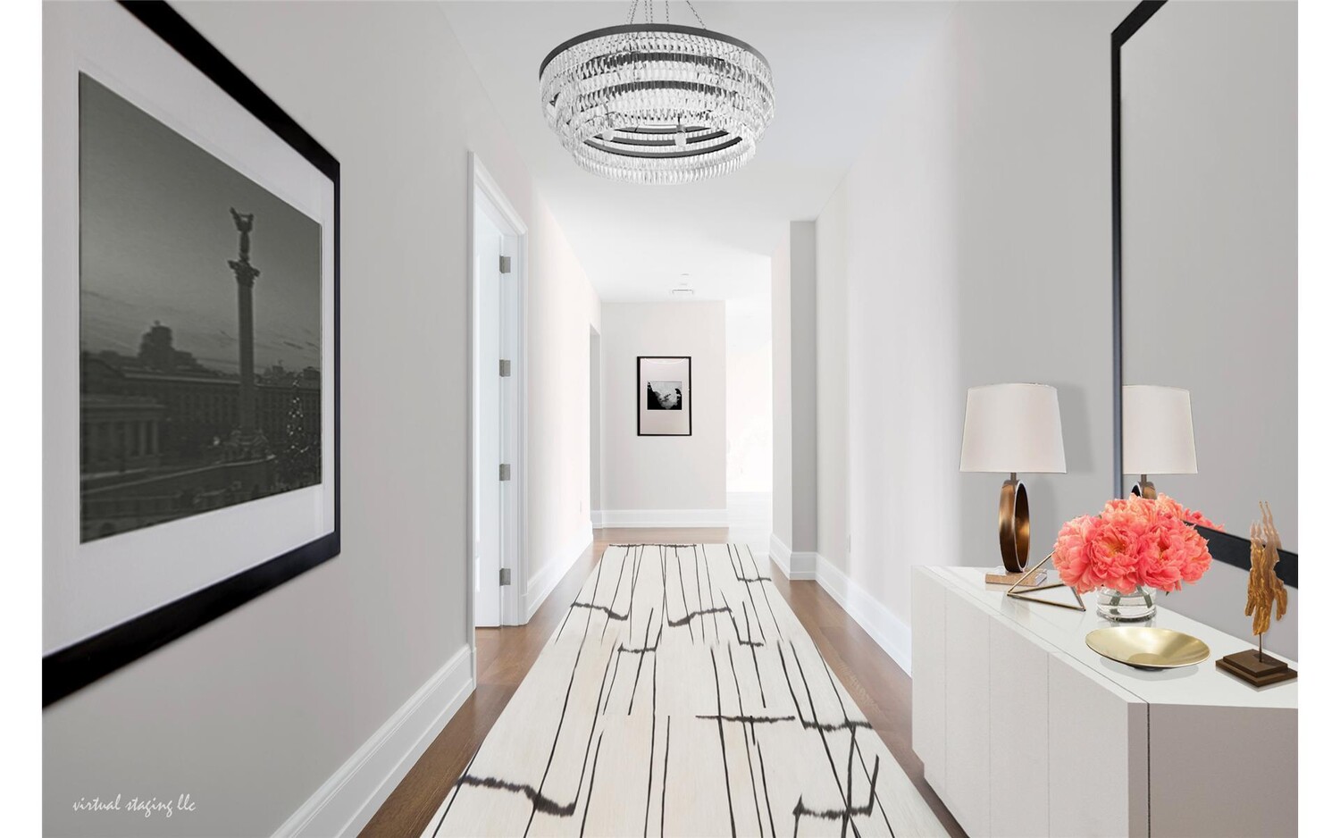 10 Madison Square West, Unit 14F Manhattan, NY 10010 - Photo 4 of 12 a view of a hallway with wooden floor