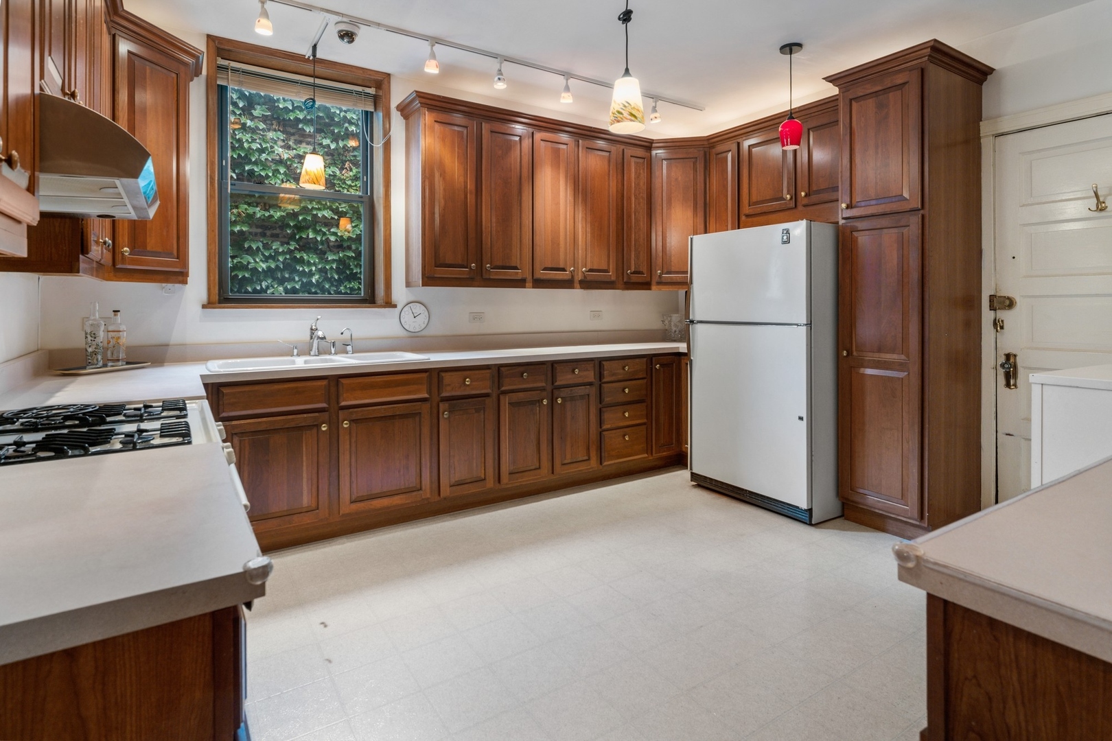 731 West Junior Terrace Chicago, IL 60613 - Photo 8 of 30 a kitchen with stainless steel appliances granite countertop a refrigerator and a sink