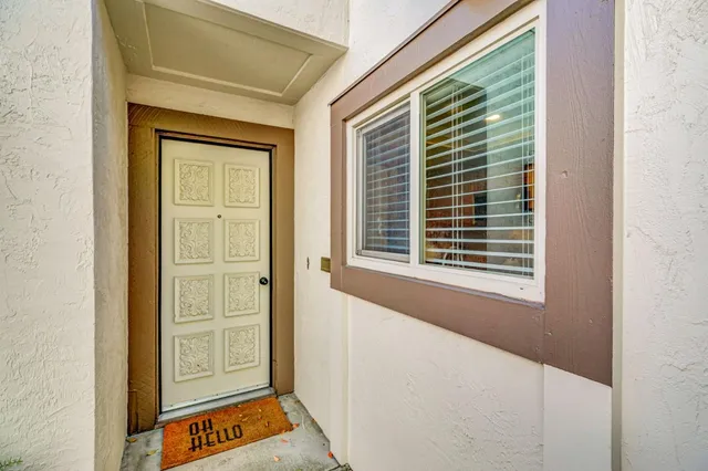 a view of an entryway door