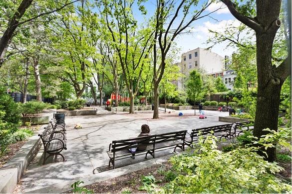 410 West 24th Street, Unit 15D Manhattan, NY 10011 - Photo 33 of 35 a view of outdoor space with seating area and trees around