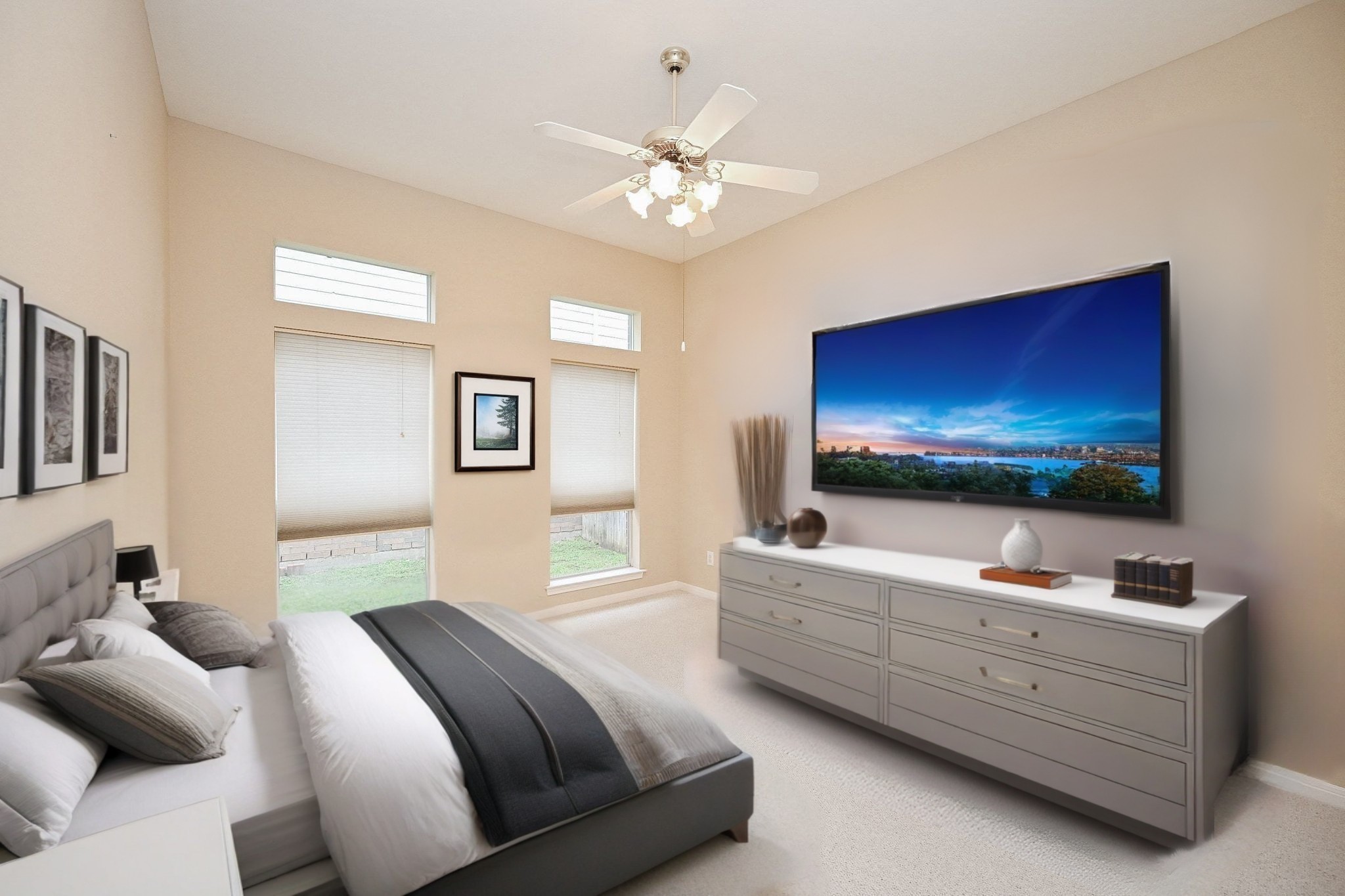 18 Crest Gate Houston, TX 77082 - Photo 8 of 46 a living room with furniture and a flat screen tv