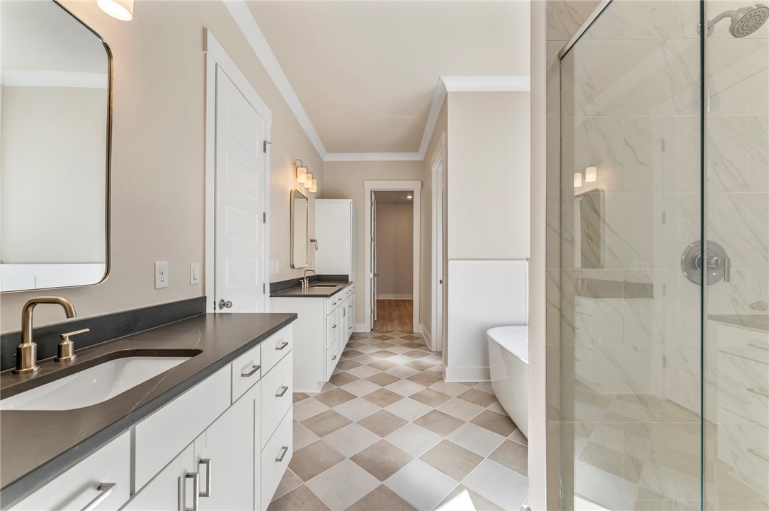 112 Commonwealth Drive Ninety Six, SC 29666 - Photo 14 of 21 Primary bath -Images are of a different home with a similar floor plan with different interior selections