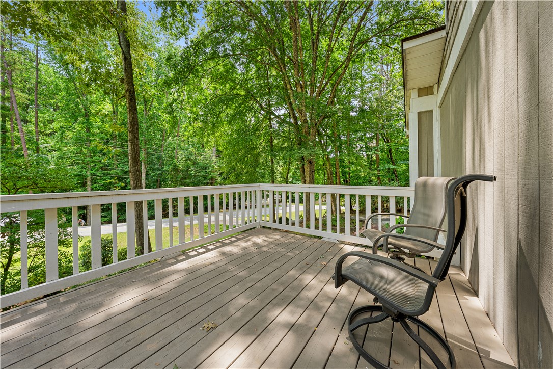 139 Tulip Lane Westminster, SC 29693 - Photo 17 of 37 Enjoy tranquil woodland views from this inviting, spacious outdoor deck.