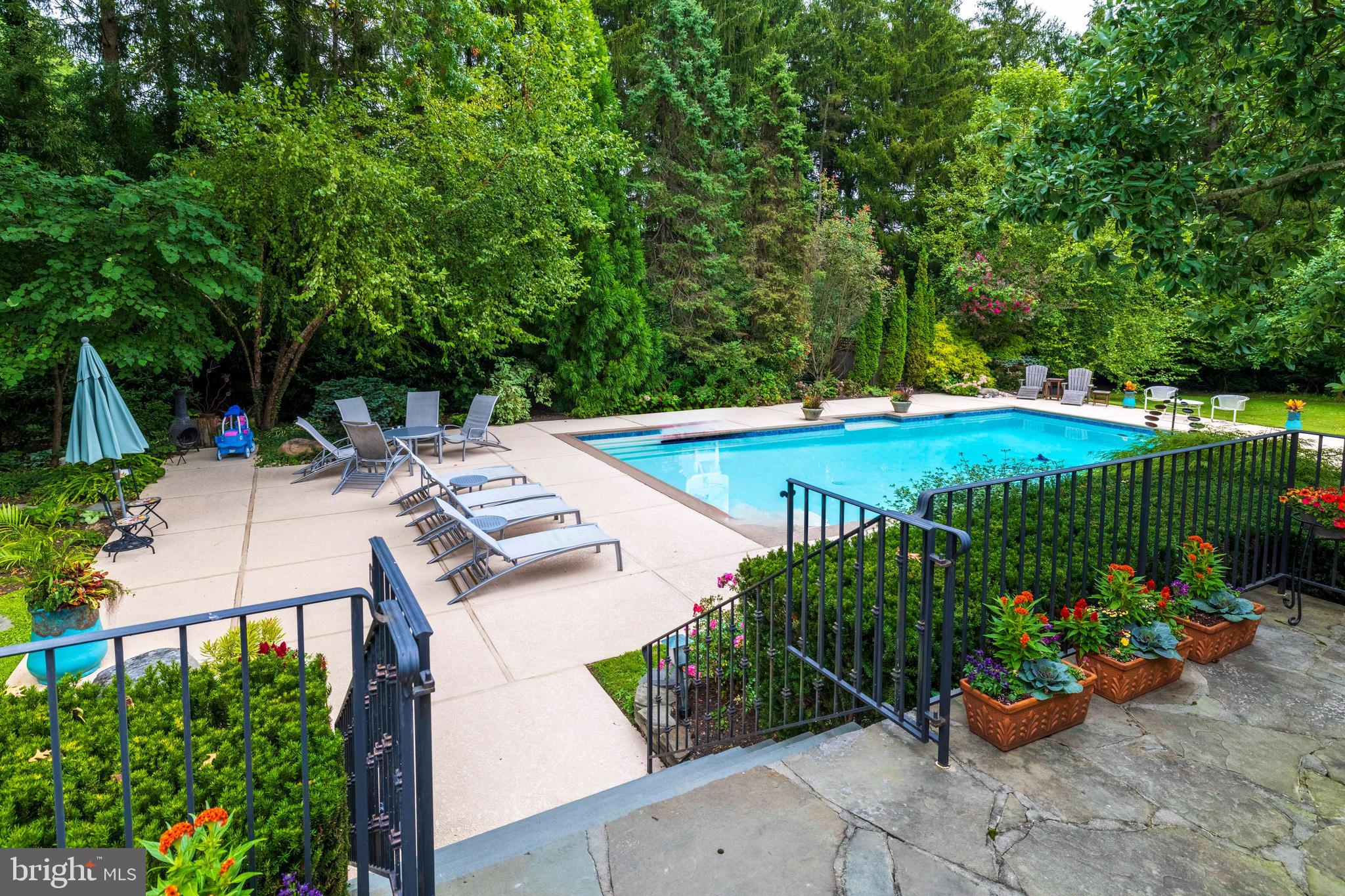 1156 Mill Rd Circle Rydal, PA 19046 - Photo 41 of 52 Lower Patio & Pool