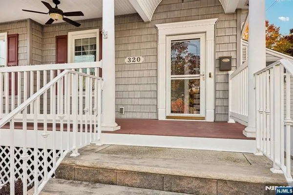 a view of front door of house
