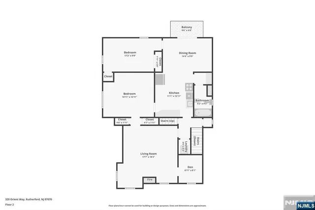 $4,100 | 320 Orient Way, Unit 2, Rutherford, NJ 07070
