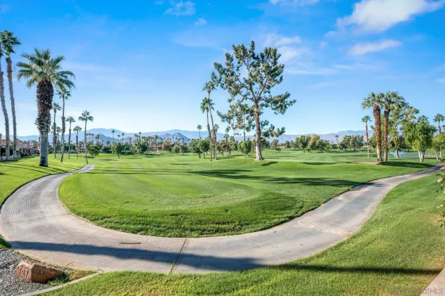 a view of a golf course