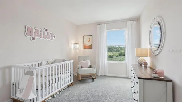 a bedroom with furniture and a window