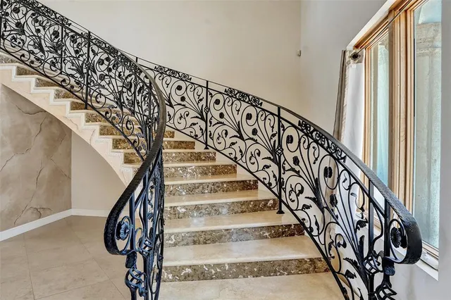 a living room with a fireplace