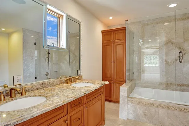 a living room with furniture and windows