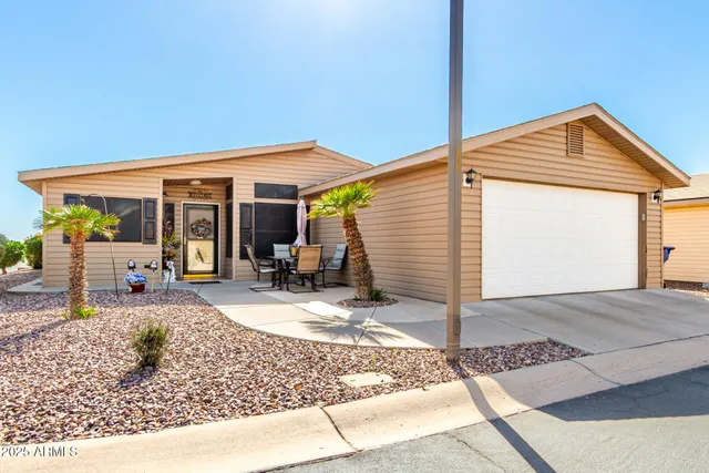 a view of a house with a patio