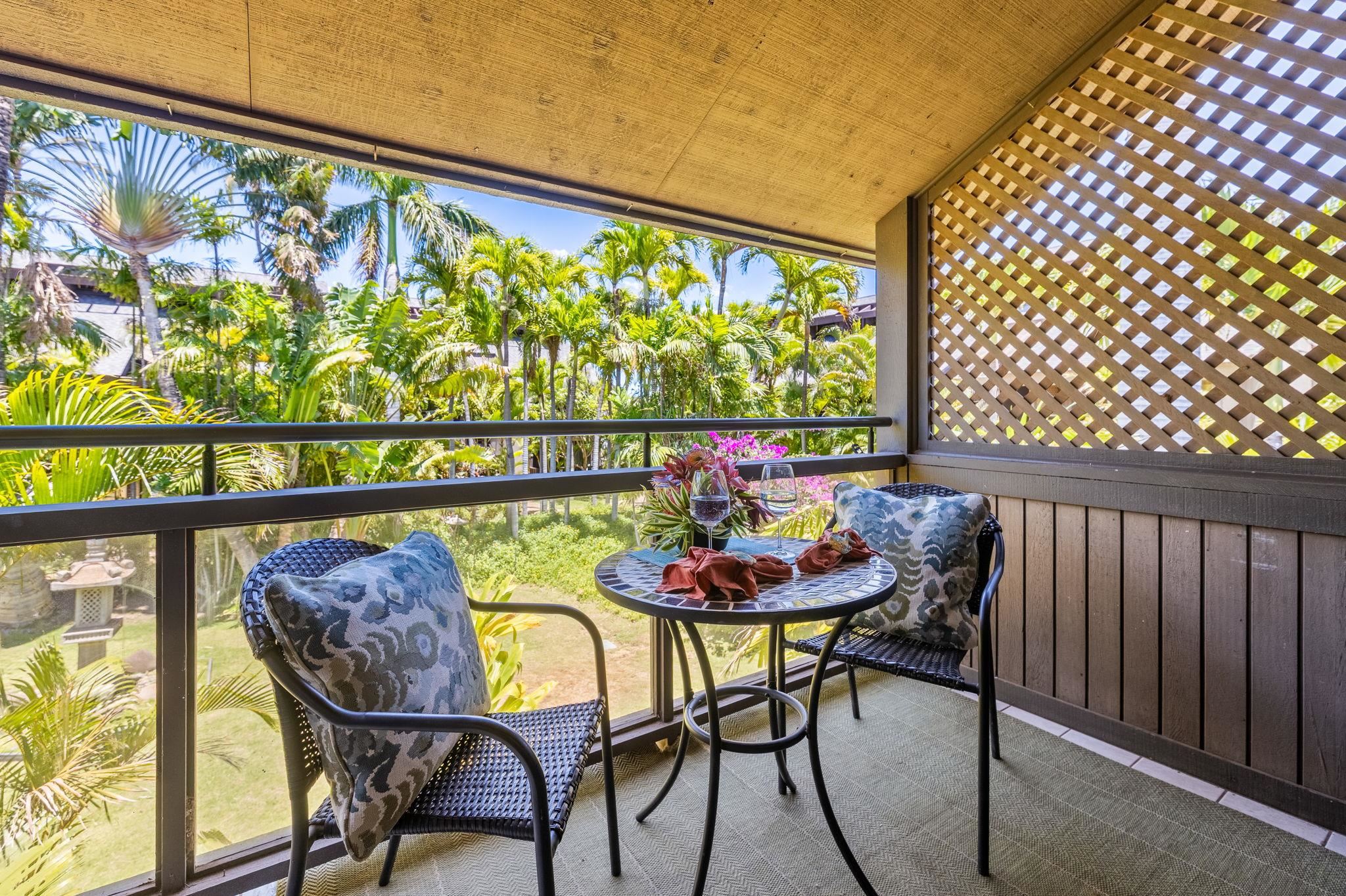 777 South Kihei Road, Unit 221G Kihei, HI 96753 - Photo 3 of 50 a view of a chairs and table in patio