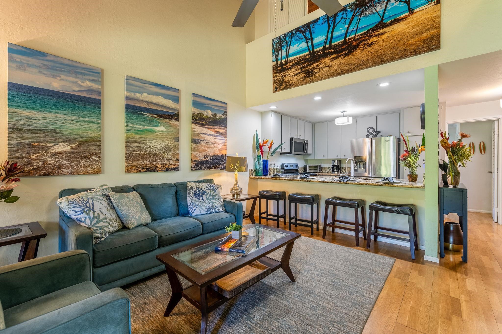 777 South Kihei Road, Unit 221G Kihei, HI 96753 - Photo 38 of 50 a living room with furniture and a table