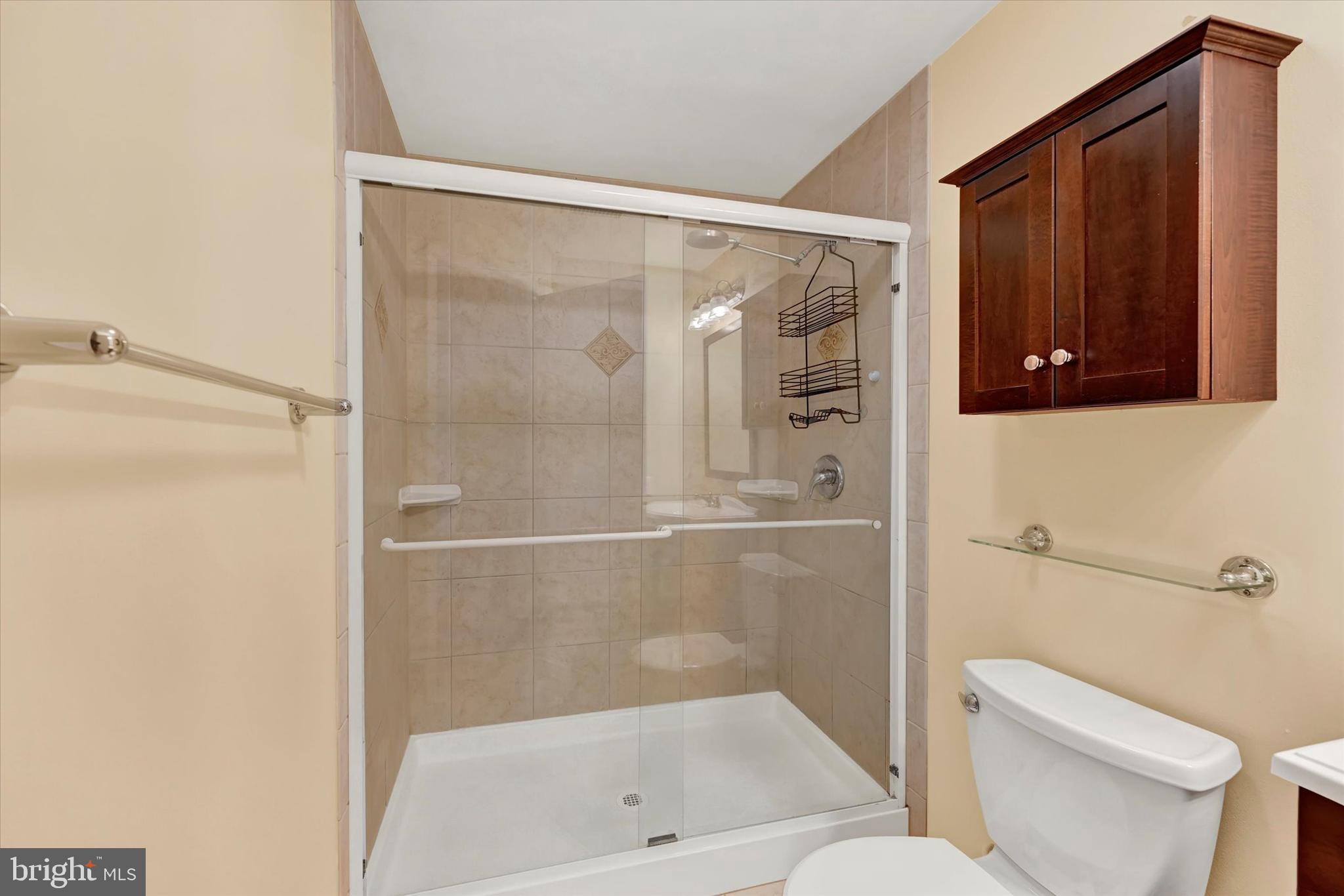 1590 Chapman Road Crofton, MD 21054 - Photo 37 of 70 Sleek shower with custom glass panels.
