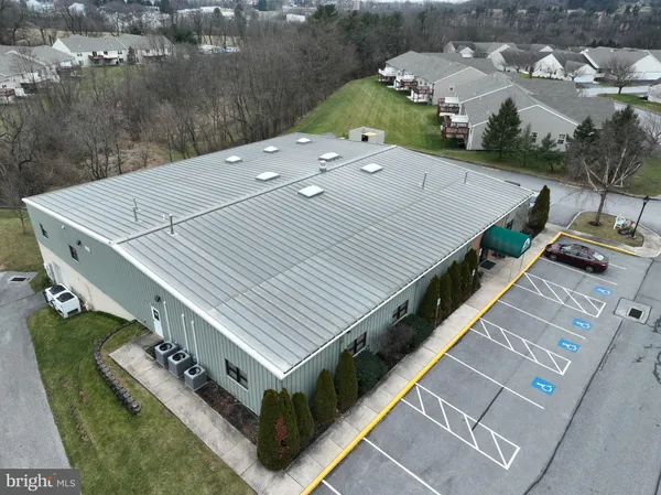 an aerial view of a city